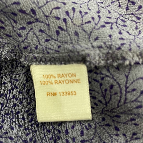 One Fine Day Sheer Chiffon Paisley Top - Picture 8 of 10